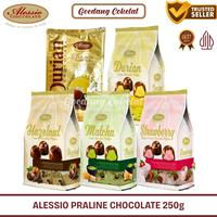 Gambar Alessio Cioccolato Chocolate Praline Durian Hazelnut Matcha Strawbery Coklat Malaysia Singapore 250G Terlaris - P. Matcha 250g dari idulmuastore undefined 1 Tokopedia