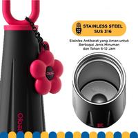 Gambar SUNWAYSTORE - TUMBLER OBALL GODDES SUS 316 / Tumbler Vacuum Insulated Bottle 450ml Tahan Panas Dingin Stainless Steel 316 / Tumbler Love Handle Ziranjia - LOVE TOSCA dari sunwaystoree undefined 4 Tokopedia
