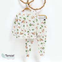 Gambar Pajamas Set - Tencel Long Set Animal Tree - BW, 10 dari iookids undefined 2 Tokopedia