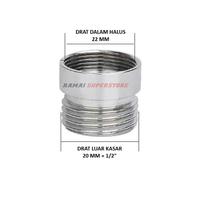 Gambar Adaptor Keran Konektor Kran Konventer 22 mm x 20 mm dari Ramai Superstore undefined 1 Tokopedia