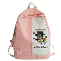 Gambar Tas Sekolah Anak Cowok Motif Mine-craft Ransel Anak Fashion - pink dari Queen Project. undefined 1 Tokopedia