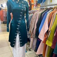 Gambar Kebaya janggan sutra// Pesta// Wisuda - Navy, Stelan L dari sk kebaya undefined 2 Tokopedia
