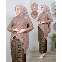 Gambar Setelan kebaya modern casual Miya baju kebaya wisuda style seragam kebaya wanita modern - Lavender, Atasan saja dari Javabride undefined 5 Tokopedia