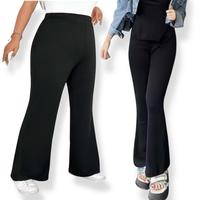 Gambar Celana Cutbray Wanita Bahan Scuba Premium - Flare Pants Highwaist Big Size - Gym Long Pants Woman - Celana Gym Panjang Wanita Jumbo Standar - Celana Panjang Olahraga Senam Wanita - Scuba Long Pants Cutbray HW - store21 Basic - Hitam, Standar Polos dari Sholihat21 undefined 1 Tokopedia