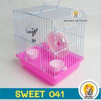 Gambar Sweet 041 Kandang Hamster Mini Murah Lengkap Tempat Rumah Kecil 1 Set Hewan Cage dari Nayaka Petshop undefined 5 Tokopedia