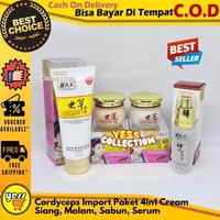 Gambar ( COD ) Yu Chun Mei Cream Paket 4in1 IMPORT ( Siang, Malam, Sabun, Serum) Cordyceps Cream Herbal Cream Cordy Mencerahkan Wajah COD - YESS dari yesscollection2 undefined 1 Tokopedia