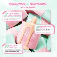 Gambar [HOT DEALS] DAZZLE ME Acne Armor Cover & Correct Skin Tint Beauty Liquid Foundation 3x Soothing Boost Acne Prone Skin Tint Coverage Long Lasting Tahan 12 Jam - W01 Light Ivory dari Surya Beauty Store Cosmetics undefined 5 Tokopedia