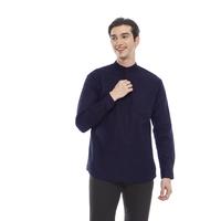 Gambar Outskirts - Kemeja Koko Navy Pria Lengan Panjang | Kemeja Koko Pria Slim Fit Katun Muslim Kurta koko  kurta Nyaman Basic Dewasa Nyaman Hitam Baju - LILAC, M dari Outskirts Official Store undefined 4 Tokopedia