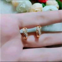 Gambar PROMO ANTING PERMATA ANGKA 8 TERLARIS TITANIUM GOLD, PERHIASAN WANITA KEKINIAN ANTI LUNTUR TAHAN LAMA. Emas Earrings dari jaya abadi 98_NEW undefined 3 Tokopedia