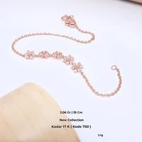 Gambar Gelang Emas Serut Flo - Rosegold - Kadar 17K - 3.06 - Bintang Mas Semarang dari Toko Mas Bintang Mas undefined 1 Tokopedia