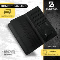 Gambar Bazzpack Dompet Panjang Dompet Pria Simple Bahan Kulit Chili Sintetis Warna Hitam PDK 006 Original Bazzpack - Dompet Pjg 006 Hitam dari Bazzpack undefined 4 Tokopedia