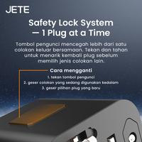 Gambar JETE CN2 Universal Travel Adapter Charger US/UK/EU/AUS/NZ 8A - Garansi dari Doran Gadget Authorized Bali undefined 3 Tokopedia