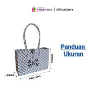 Gambar (UK3 Pagar) Tas Nasbox/Tas hampers/Tas souvenir/Tas Anyaman Premium - merah, 21x14x21 dari Anyaman Premium undefined 4 Tokopedia