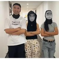 Gambar Funny 3D Printed Realistic Face Mask Elastic Mesh Full Face Mask for Men Women Cosplay Role Play Headdress Balaclava dari Grosir DAN Jemilah undefined 3 Tokopedia