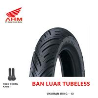 Gambar Ban Motor AHM Federal K93-N03 100/90-12 dan 110/90-12 Ring 12 Tubeless Ban Depan Belakang Honda Asli Motorcycle - 100/90-12 dari Top Jaya Ban undefined 2 Tokopedia