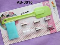 Gambar AB-0016 Spuit set buttercream flower cake pipping bag spatula silikon dari Yamama Baking Jakarta undefined 1 Tokopedia