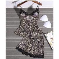 Gambar Stelan / Daster Cup Bra Import Satin Leopard Motif Macan Premium Silk dari BROTHER FASION SHOP undefined 3 Tokopedia
