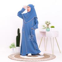 Gambar Abaya Anak Set Hijab Baju Gamis Anak Perempuan Umur 5 Sampai 13 tahun Anak Tanggung Terbaru Wanita Muslim Crinkle Airflow Hitam Putih Brown Maroon - HITAM, M = 5-7 TAHUN dari maira.fashion undefined 3 Tokopedia