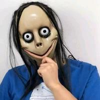 Gambar Topeng Hantu Momo Halloween Seram Rumah Hantu Prank Cosplay Scary Maks dari TopengShop1 undefined 1 Tokopedia