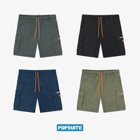 Gambar POPSUITE - Celana Pendek Cargo Boardshort Pria Crinkle - Dark Grey, S dari POPSUITE undefined 3 Tokopedia