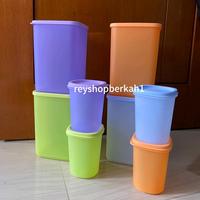 Gambar Tall square round 4pcs uk 2.2L toples tupperware tutup kedap dari ReyshopBerkah1 undefined 2 Tokopedia