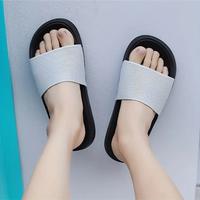 Gambar Sandal Slop Polos 2025 Sendal Pantai Eva Anti Slip Lentur Tahan Air Ringan Dalam Dan Luar Ruangan Shoes Selop Pria Wanita Tekstur Jaring Karet Cowok - Black White, 40 dari Vintage Store_NEW undefined 5 Tokopedia