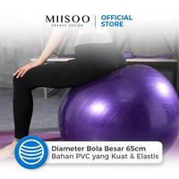 Gambar MIISOO Gymball Senam  Bola Gym Fitness Untuk Ibu Hamil Bola Yoga Free Pompa Ball Olahraga Otot - pink dari MIISOO undefined 2 Tokopedia