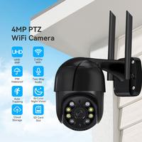Gambar Hamrol Kamera WiFi 4MP Wireless Camera Deteksi Gerakan Alarm Pintar Kamera IP PTZ Luar Ruangan Tahan Air Audio Dua Arah 5X Zoom CCTV Keamanan Rumah kamera cctv wifi camera cctv  outdoor cctv  outdoor Smart - Putih, No Storage dari Hamrol undefined 3 Tokopedia