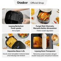Gambar Gaabor Air Fryer Low Watt 4.5L Digital Touch Screen Serbaguna Anti Lengket Kaca Transparan / AF-45T01A dari Saletronik undefined 3 Tokopedia