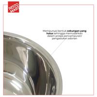Gambar Mangkok Stainless / Baskom 4.85 Liter / Mixing Bowl 30 cm RESTOMART Stainless Steel (2611047) (F10) - 2pcs dari Restomart Kitchen Solution undefined 5 Tokopedia
