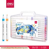 Gambar Spidol Akrilik / Marker Akrili / Acrylic marker Deli HM108 48 Warna untuk Seni dan Kerajinan dengan Tinta yang Tahan Air Stationery - 48 warna dari Deli.Indonesia undefined 3 Tokopedia