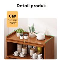 Gambar LOVE Loker kecil/Rak Bambu/Rak Serbaguna/Rak Dapur Susun/Rak Serbaguna/Tahan Debu alat alat meja kpop - 4L-50*20*65cm dari LOVELY HOME1 undefined 5 Tokopedia