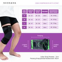 Gambar NEOSAVA Knee Pad Sleeve Support Strap Protector Adjustable Compression Pelindung Deker Lutut Kaki Terapi Kneepad Olahraga Sepakbola - NV44 Orange, S dari Neosava undefined 5 Tokopedia