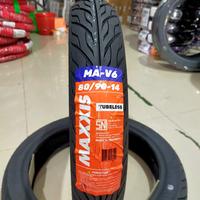Gambar BAN LUAR Maxxis MA-V6 uk 80/90-14 & 90/90-14 tubles All Matic V6 - 80 / 90 - 14 dari anugerahmotoronline undefined 3 Tokopedia