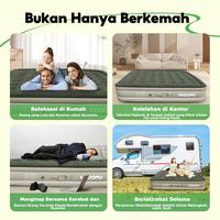 Gambar MODOFO Outdoor Matras Kasur Angin Pompa Otomatis Matras Pompa Kasur Tidur Outdoor Portable Tidur Angin Bisa Tahan 3-4 Orang Inflatable Bed Pompa Tiup Double/Single AirBed Kasur Udara Rumah/Luar Ruangan Portabel Dapat Dilipat Hijau - 190*100*25cm dari KONKO STORE undefined 5 Tokopedia