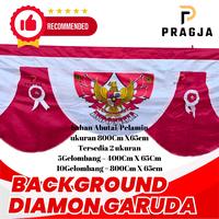 Gambar PRAGJA Bendera merah putih panjang background garuda buat di gapura di gedung Kain - Semi anak, 10 Gelombang dari PRAGJA Official Store undefined 3 Tokopedia