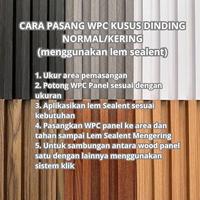 Gambar Wallpanel WPC LOW BUDGET - Per Lembar panjang 100cm Minimalis - Motif Kecil - Coklat dari Rumah Parquet_NEW undefined 3 Tokopedia