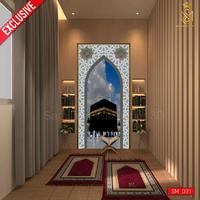 Gambar Praktis Tinggal Tempel, Wallpaper Dinding Motif Mihrab Kabah - Hiasan Mushola Motif Ka'bah, Stiker Dinding Mushola - Ka'bah SM 036, T 200cm x L 105cm dari SAMILARIS WALLPAPER undefined 1 Tokopedia