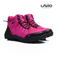 Gambar Lavio Sepatu Hiking Sepatu Gunung Boots Pria Wanita Cewek women Fast High Pink Original Terlaris Outdoor - ABU, 38 dari Lavio Footwear undefined 4 Tokopedia