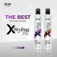 Gambar NEW SDB X Styling Pro - Hair Spray 375ml / Ultra Hold / Brush Out - Ultra Hold dari SDB Hair Professional undefined 3 Tokopedia