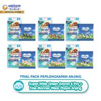 Gambar Unicharm Pet - Trial Pack Perlengkapan Anjing - Deo Sheet Anjing Super Wide Size Green Aroma 6 Pcs FREE Manner Wear Popok Anjing - Sheet & Manner Boy SS2 dari Unicharm Official Store undefined 1 Tokopedia