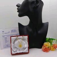 Gambar Kalung Liontin Lapis Emas Model Bunga Melati Berat 7 Garam Sangat Mewah Simpel Tampil Menawan Mirip Emas 24 k dari Key Jewelry undefined 2 Tokopedia