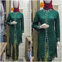 Gambar Setelan Kebaya Dengan Rok Songket Terbaru 2025 Mewah Dan Elegan Cocok Untuk Ibu hajat ,Wisuda ,Kondangan dan Pesta Pernikahan - Burgendy, Satu Set M dari Surau.Kebaya undefined 4 Tokopedia