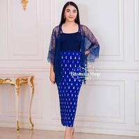 Gambar 100K Dapat Satu Set kebaya outer tille cantik mix plisket batik brukat kondangan wisuda bridesmaid modern mewah - SR CREM PITA MILO, ALL SIZE [BB 35-85 KG], OUTER DAN PLISKET AJA dari basmalashope undefined 5 Tokopedia