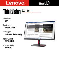Gambar Monitor LED Lenovo ThinkVision S27i-30 27" 1920x1080 IPS 99% sRGB dari THINK-ID undefined 1 Tokopedia
