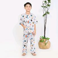 Gambar King Azlan Piyama Anak Unisex Motif Space Mission - Space Mission White, XS dari KingAzlan02 undefined 4 Tokopedia