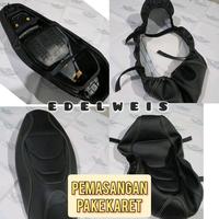 Gambar Sarung jok bisa pasang sendiri model eropa - hitam jahit abu, tipe motor lain dari Edelweisseat custom undefined 1 Tokopedia