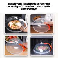 Gambar Penutup Piring Mangkok Makanan Tudung Saji Microwave Plate Transparan Tahan Panas Kedap Udara - Transparan dari gninpinae undefined 2 Tokopedia