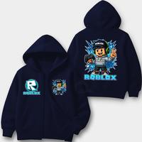 Gambar QIAL KIDS Jaket Hoodie Zipper Anak Roblox Laki Laki Perempuan Usia 3-13 Tahun Jacket Sweater Unisex - DENIM , M (3-4 TAHUN) dari Qial Kids undefined 1 Tokopedia