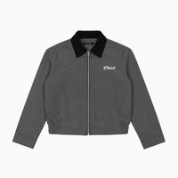 Gambar Edinal Jaket workshirt boxy zipper ed poll - Hitam, S dari Edinal efficial store undefined 2 Tokopedia